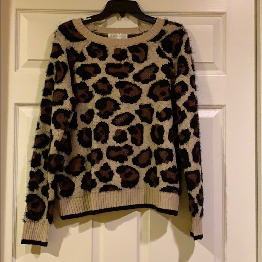 Cozy leopard sweater